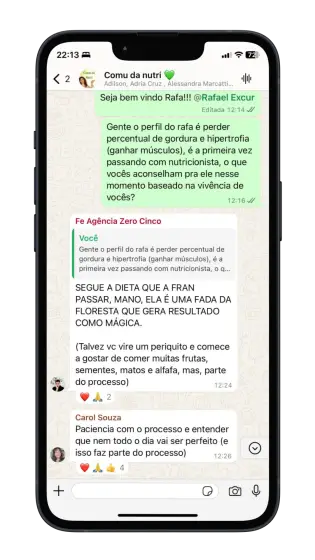 Comu da Nutri — Grupo de apoio